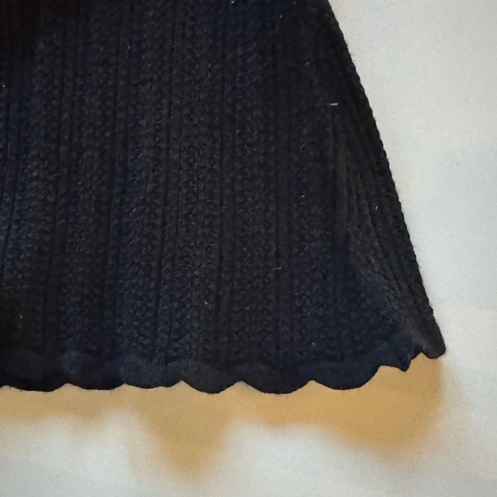 Sezane Black Ribbed Women's Blouse - Picture 10 of 11